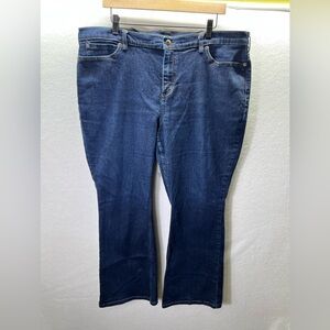 Duluth Trading Co. Bootcut Jeans Womens 20W Plus size Blue Denim Stretch 2376